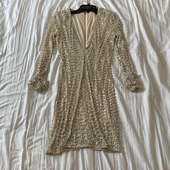 beaded mini dress - Picture 1 of 5